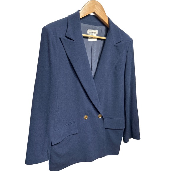 VTG George's Rech Paris Wool Blazer Women's Size 22 (1980's) / US Size‎ 12